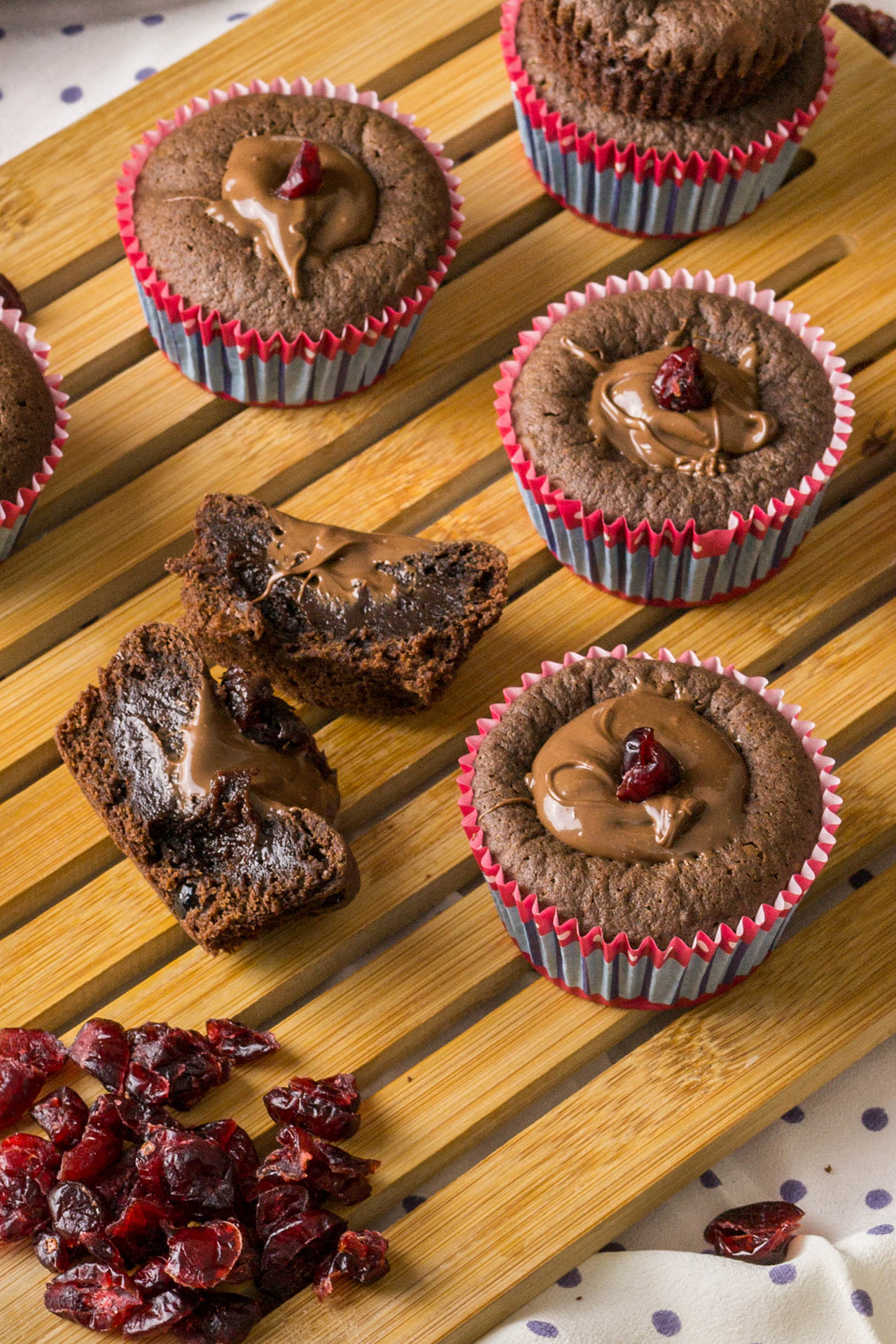 Cranberry Nutella muffins. The sweetest muffins ever!