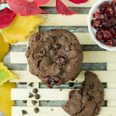 Chewy Cranberry Chocolate Cookies